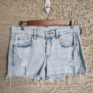 Old Navy Denim Frayed Jean Shorts Size 4